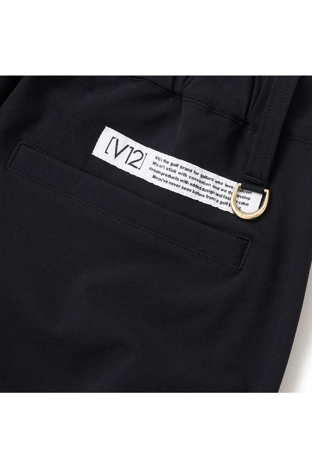 【26AW】 WB PANTS / サイドロゴ ウエストゴム ロングパンツ (ブラック)