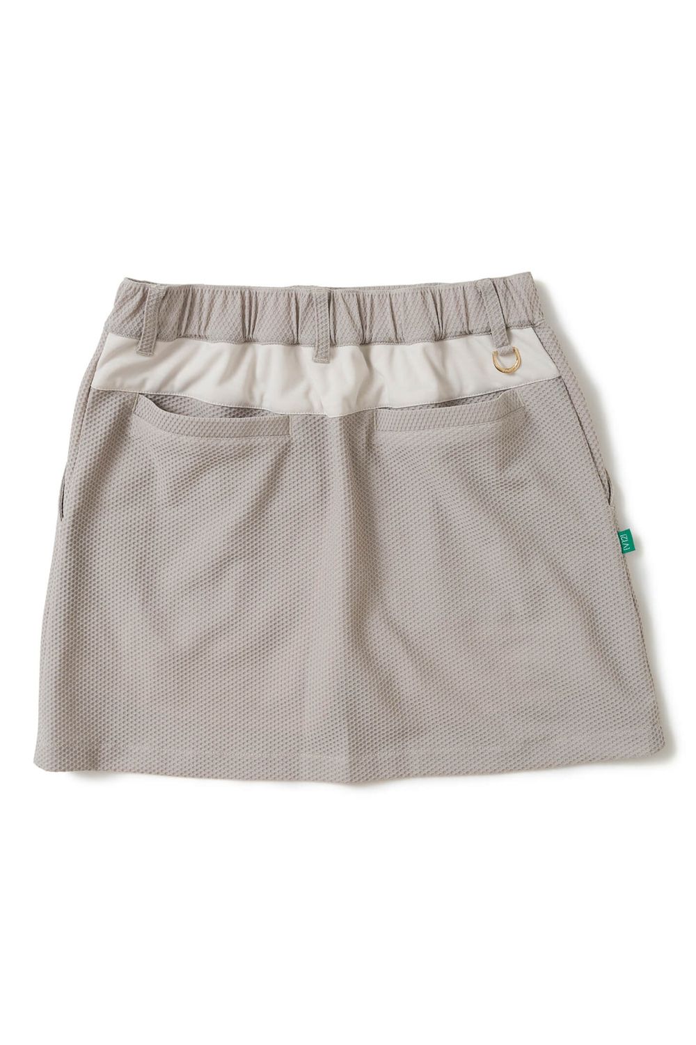 【26SS】【レディース】 AIRY AWA SKIRT / ワッフル生地 ブランドロゴ スカート (インナーパンツ一体型) (ベージュ)