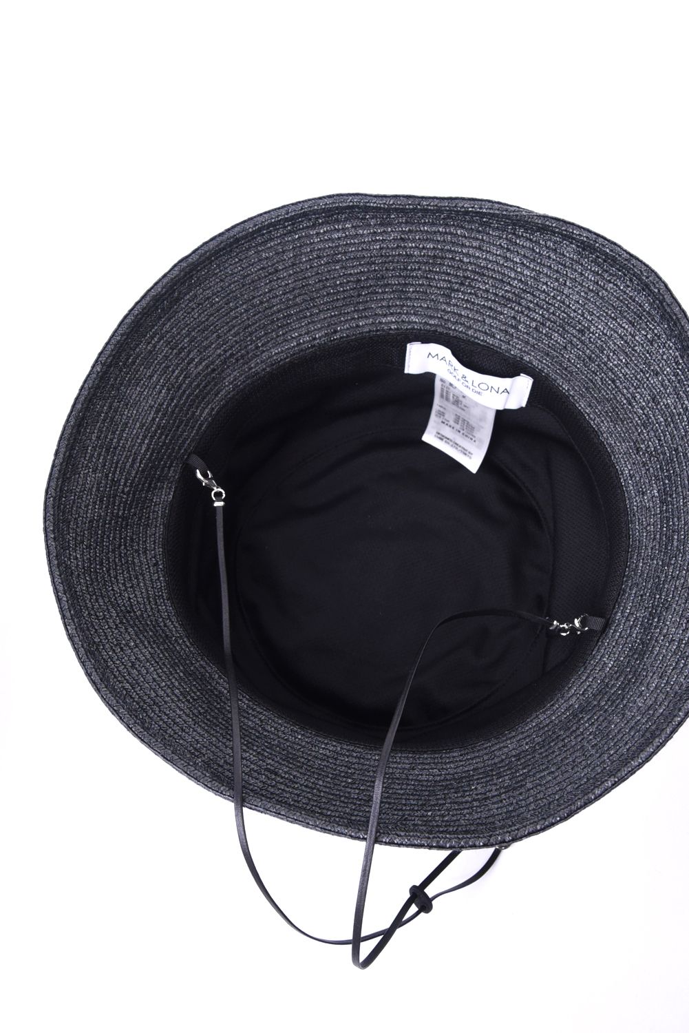 【26SS】 MIRAGE RAFFIA HAT / ラフィア調ペーパー素材 リゾートライク バケットハット (ブラック)