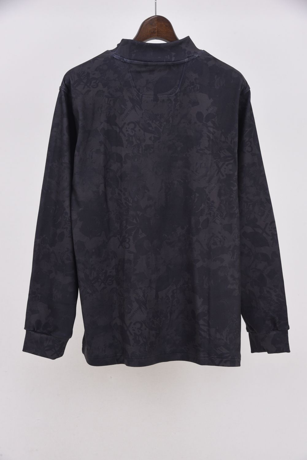 【25AW】 FLOWER CAMO L/S HIGHNECK / フラワーカモ ロングスリーブ ハイネックTシャツ (ブラック)