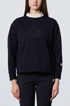 【レディース】【DSG COLLECTION】クルーネック裏起毛プルオーバー (ネイビー)