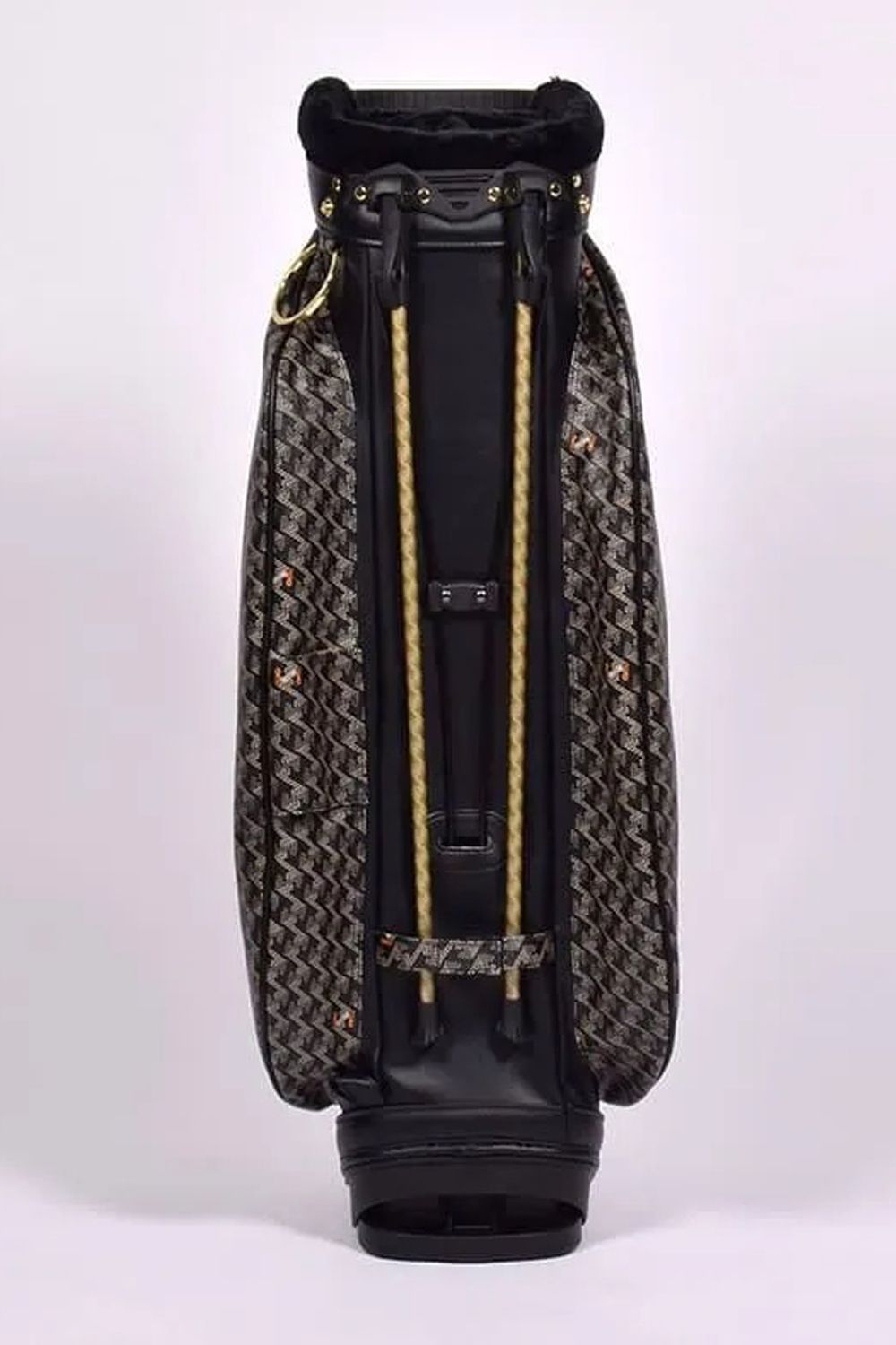 【26SS】【銀行振込・代金引換不可】【返品・交換不可】 PAVO (パーヴォー) / ブランドオリジナルテキスタイル スタンドキャディバッグ (ダークブラック)*