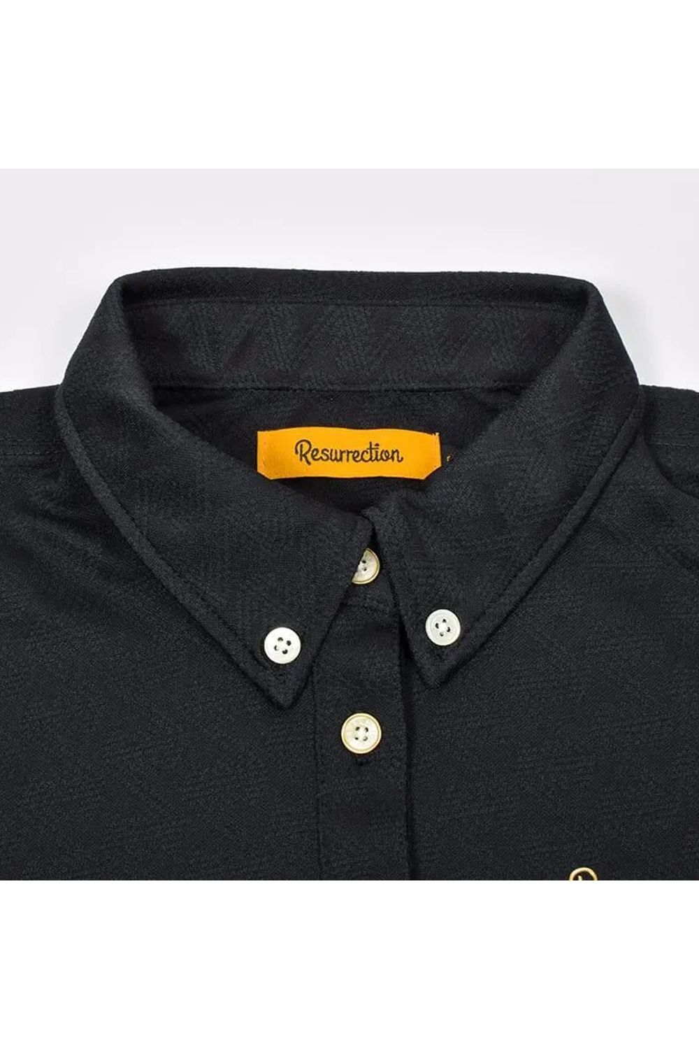 【26AW】【レディース】 WOMENS GM JACQUARD POLO L/S / オリジナルテキスタイルジャガード ロングスリーブ ボタンダウンポロシャツ (ブラック)*