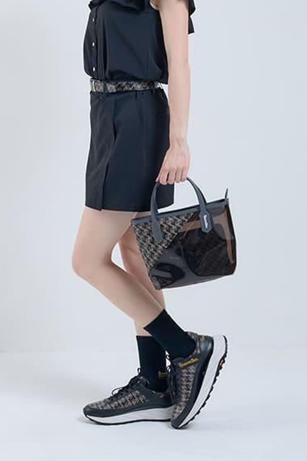 【25SS】【レディース】 WOMENS DOT AIR WRAP STYLE SKIRT / ドットエアー ラップスタイルスカート (ブラック)*