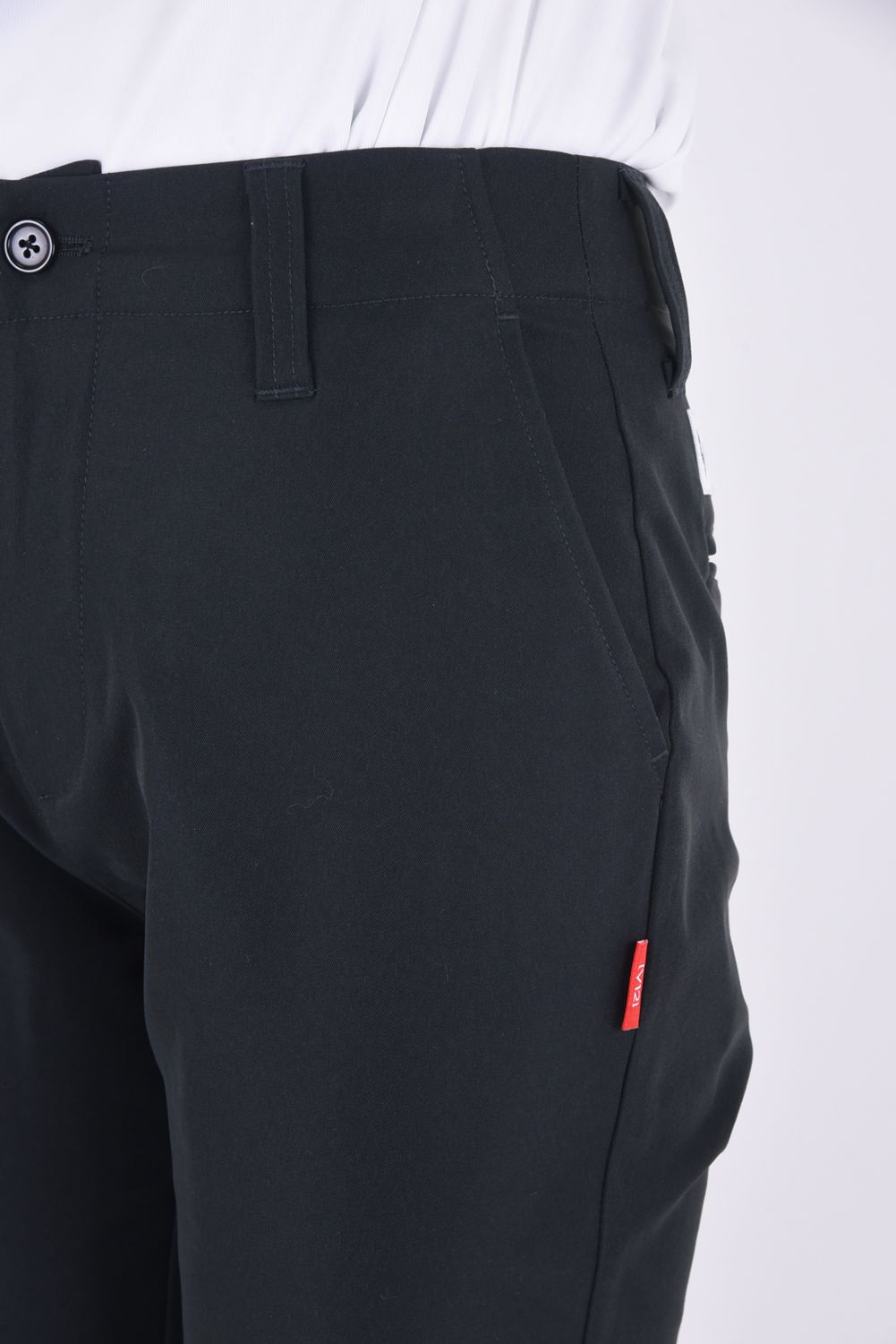 【期間限定ポイント10倍】【レディース】 USUAL PANTS / ロゴワッペン ベーシック ロングパンツ (ブラック)
