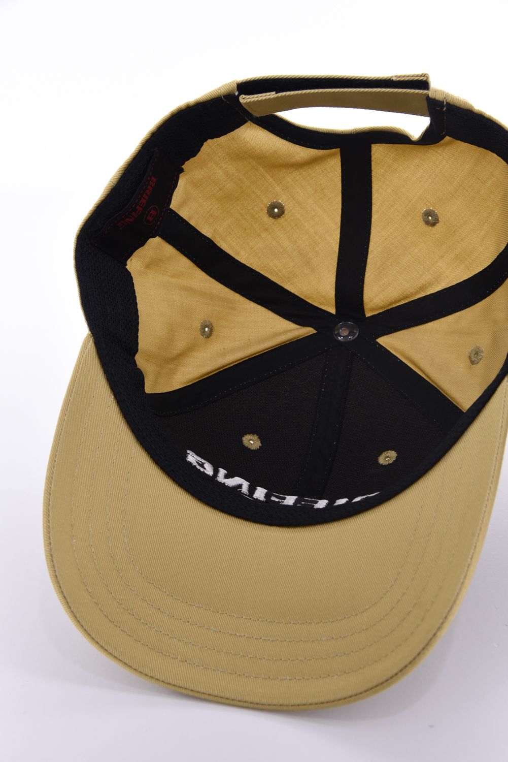 【26AW】 MEN’S COLLEGE LOGO CAP / カレッジロゴ刺繍 キャップ (ベージュ)