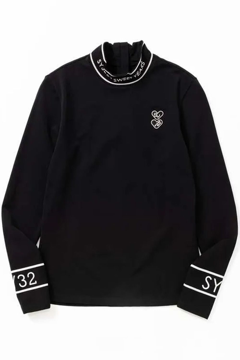 【25AW】【レディース】STRETCH FLEECE BACK MOCKNECK / ストレッチ フリース モックネック (ブラック)