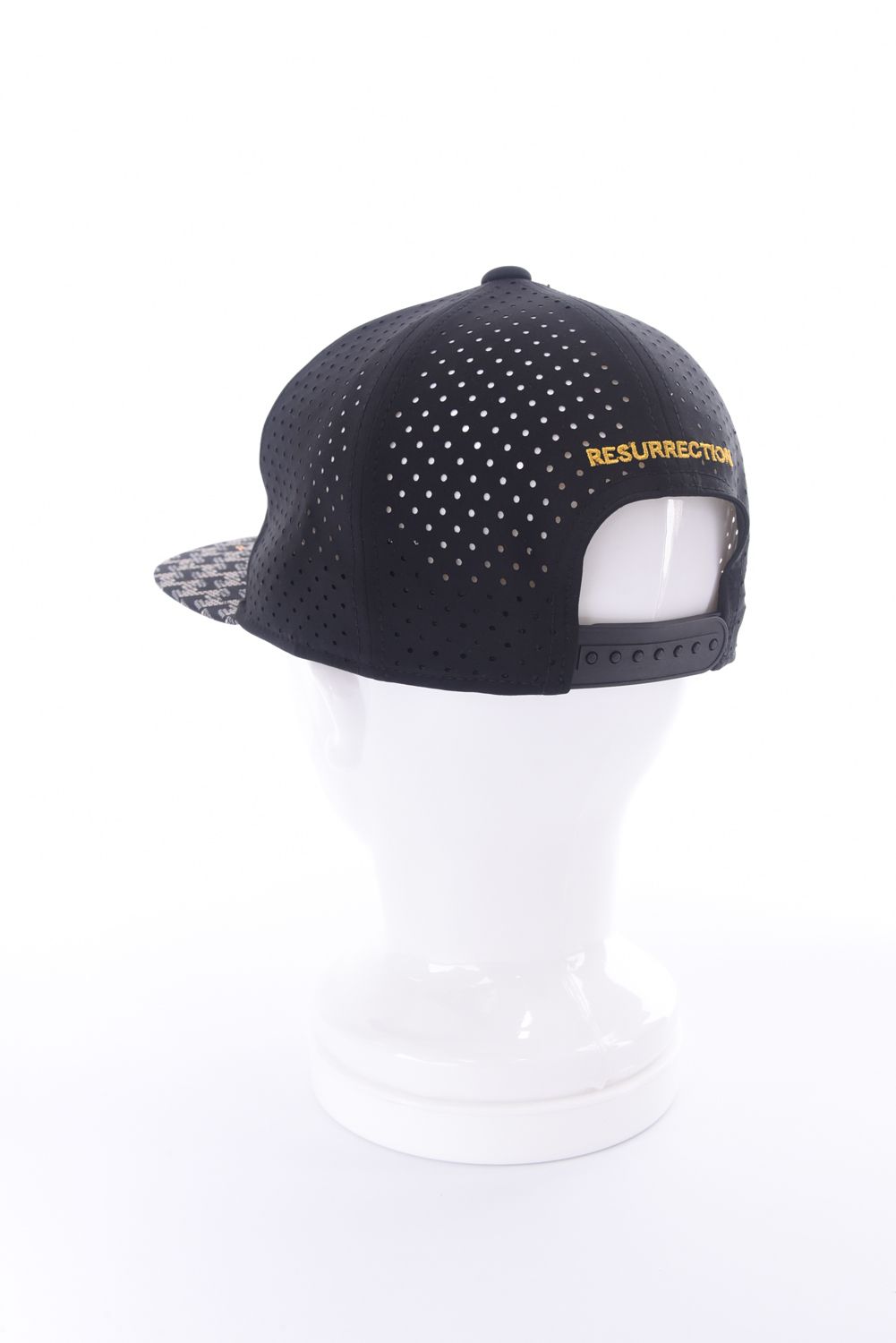 【26SS】 GM BRIM PUNCHING MESH CAP FLAT / パンチングメッシュ フラットキャップ (ブラック)