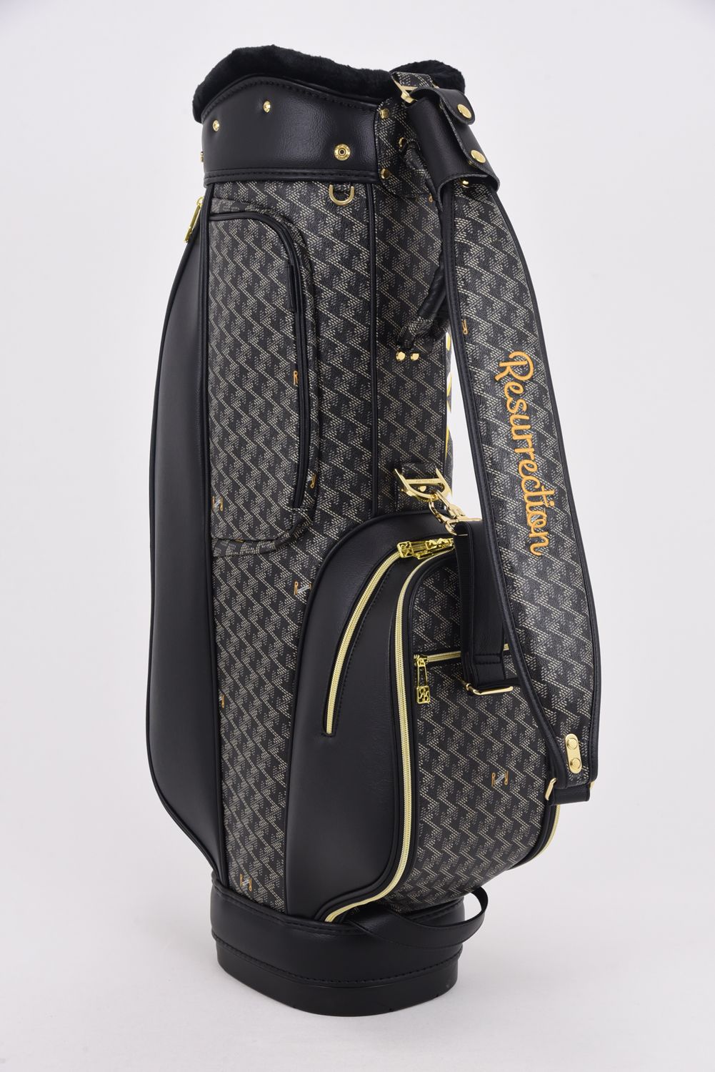 【銀行振込・代金引換不可】【返品・交換不可】 GOSSIP GOLF限定 ORIGINAL GRAFFITI DESIGN RALLINA  No.3 (ラリーナ) / カートタイプ キャディバッグ (ダークブラック/グラフィティデザイン)