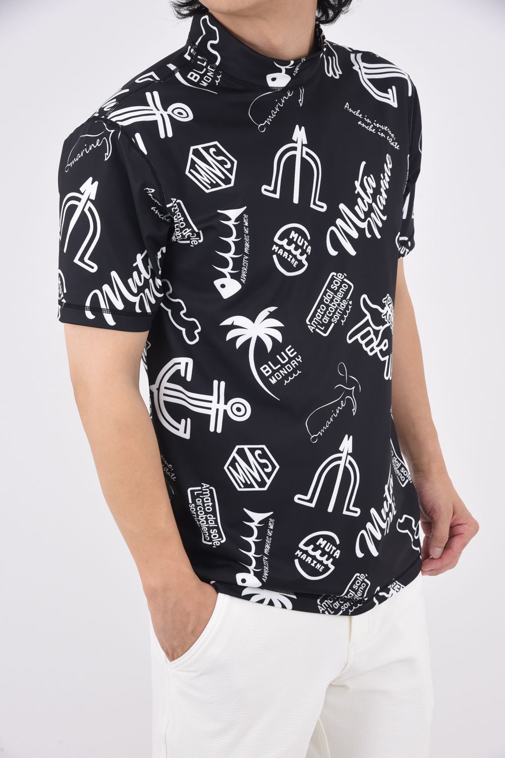 ロゴグラム モックネックシャツ [全2色] – muta Online Store