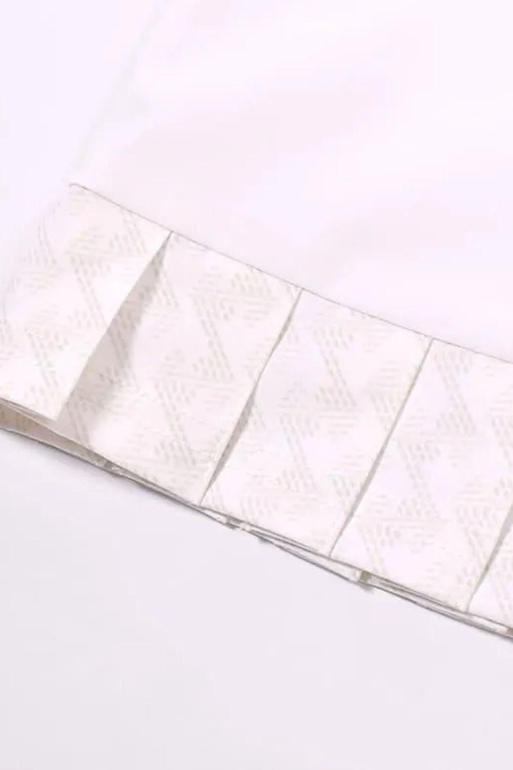 【26SS】【レディース】 GM PRINT NARROW PLEATS SKIRT / GMプリント ナロープリーツ スカート (ホワイト)*