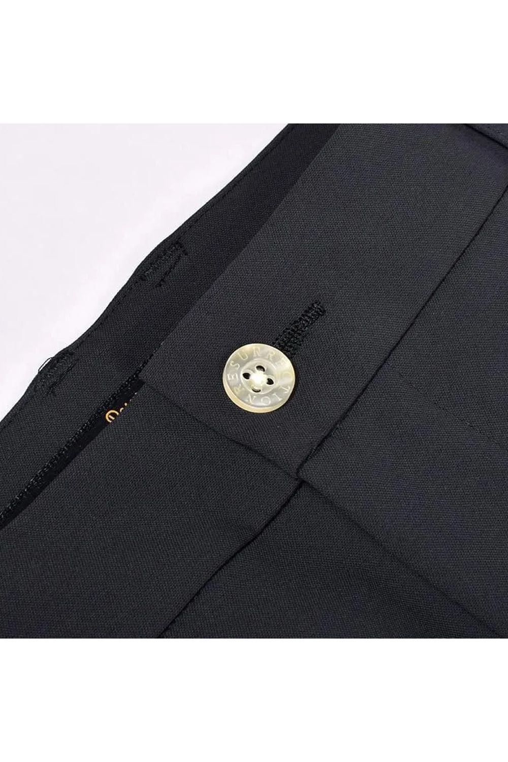【25AW】 BASIC LONG PANTS / ベーシック センタープリーツ ロングパンツ (ブラック)*