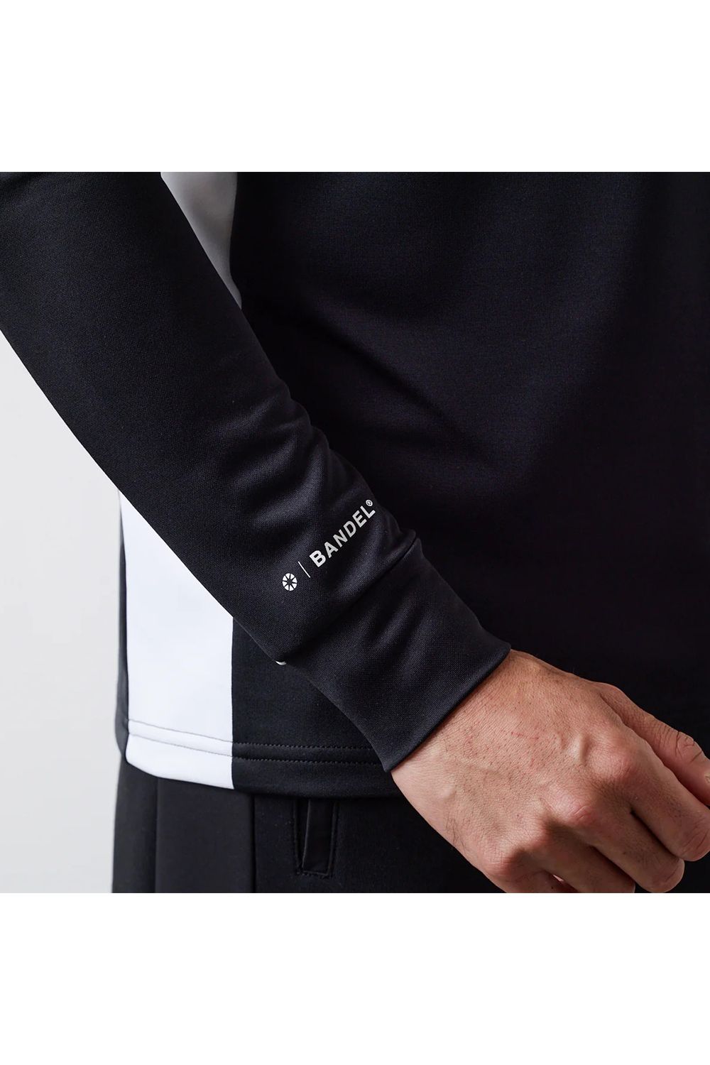 【25AW】 INSEAM SWITCH MOCKNECK SHIRTS / インシームスウィッチ長袖モックネック (ブラック)