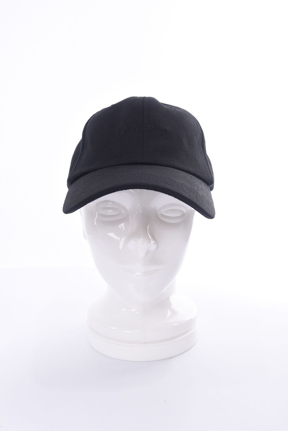 GM JACQUARD CAP / ブランドオリジナルテキスタイル ジャガード キャップ (ブラック)