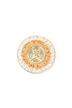 【26AW】【プレゼント好適品】 MAJESTIC IRON SKULL MARKER / ラインストーン アイアンスカル クリップマーカー (ゴールド)