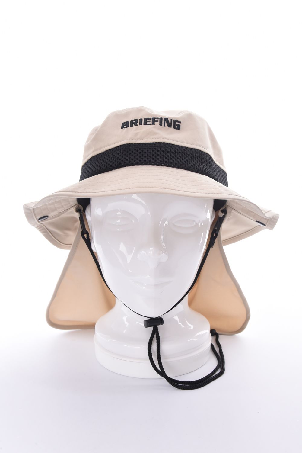 【26SS】 MEN'S COOLCORE SUNGUARD MESH HAT / サンガード付き メッシュバケットハット (ベージュ)