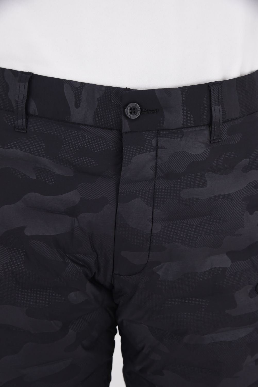 【25AW】 MEN'S HYBRID DOWN PANTS / ストレッチタフタ ダイヤモンドロゴ ハイブリッドダウンパンツ (ブラック/カモ)