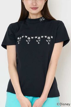 【26SS】【レディース】 FUNNY MOCK / ディズニーコレクション モックネックTシャツ (ブラック)