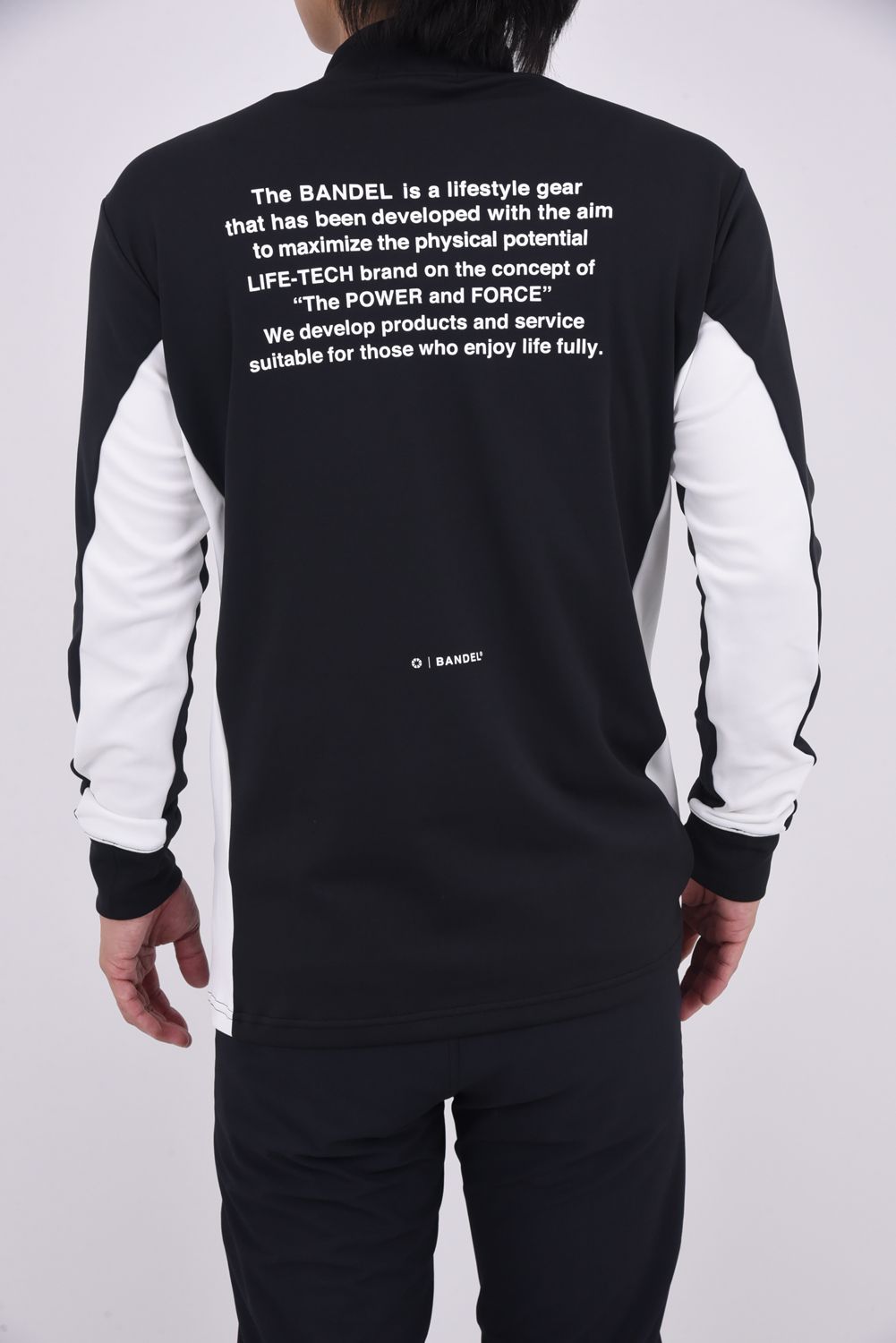 【25AW】 INSEAM SWITCH MOCKNECK SHIRTS / インシームスウィッチ長袖モックネック (ブラック)