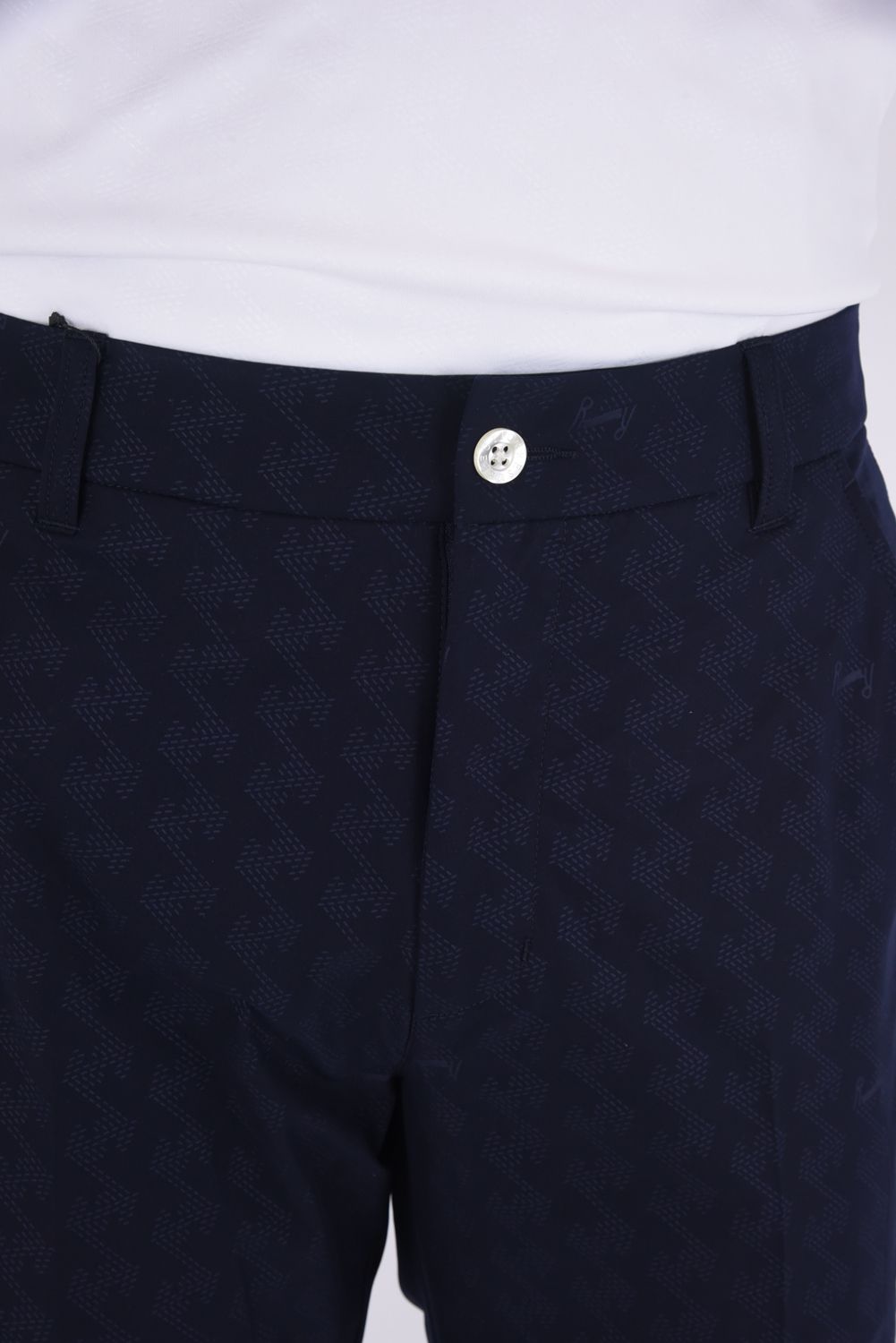 【25SS】GM EMBOSS LONG PANTS / オリジナルテキスタイル ロングパンツ (ネイビー)*