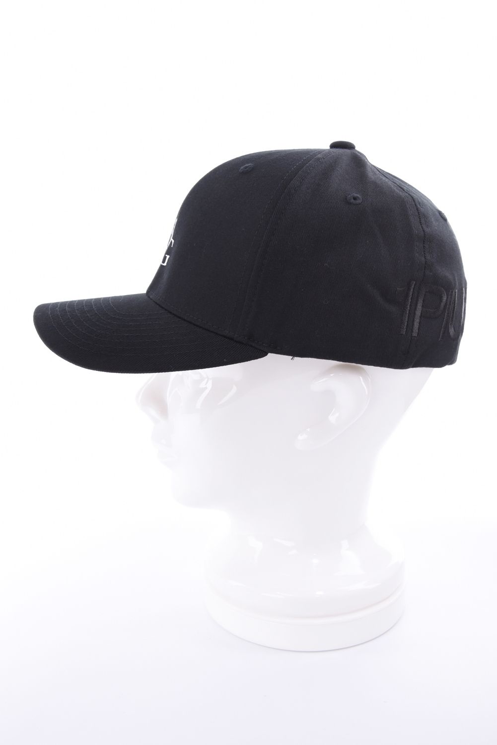 【26AW】 WOOLY COMBED 1PIU1UGUALE3 LOGO CAP / バックロゴ刺繍 キャップ (ブラック)