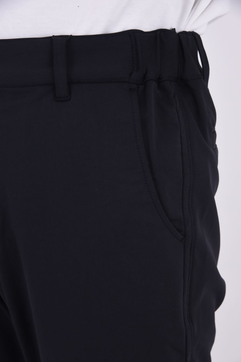 【25AW】 37.5SOUTHWEST bottoms / ブランドロゴ ロングパンツ (ブラック)