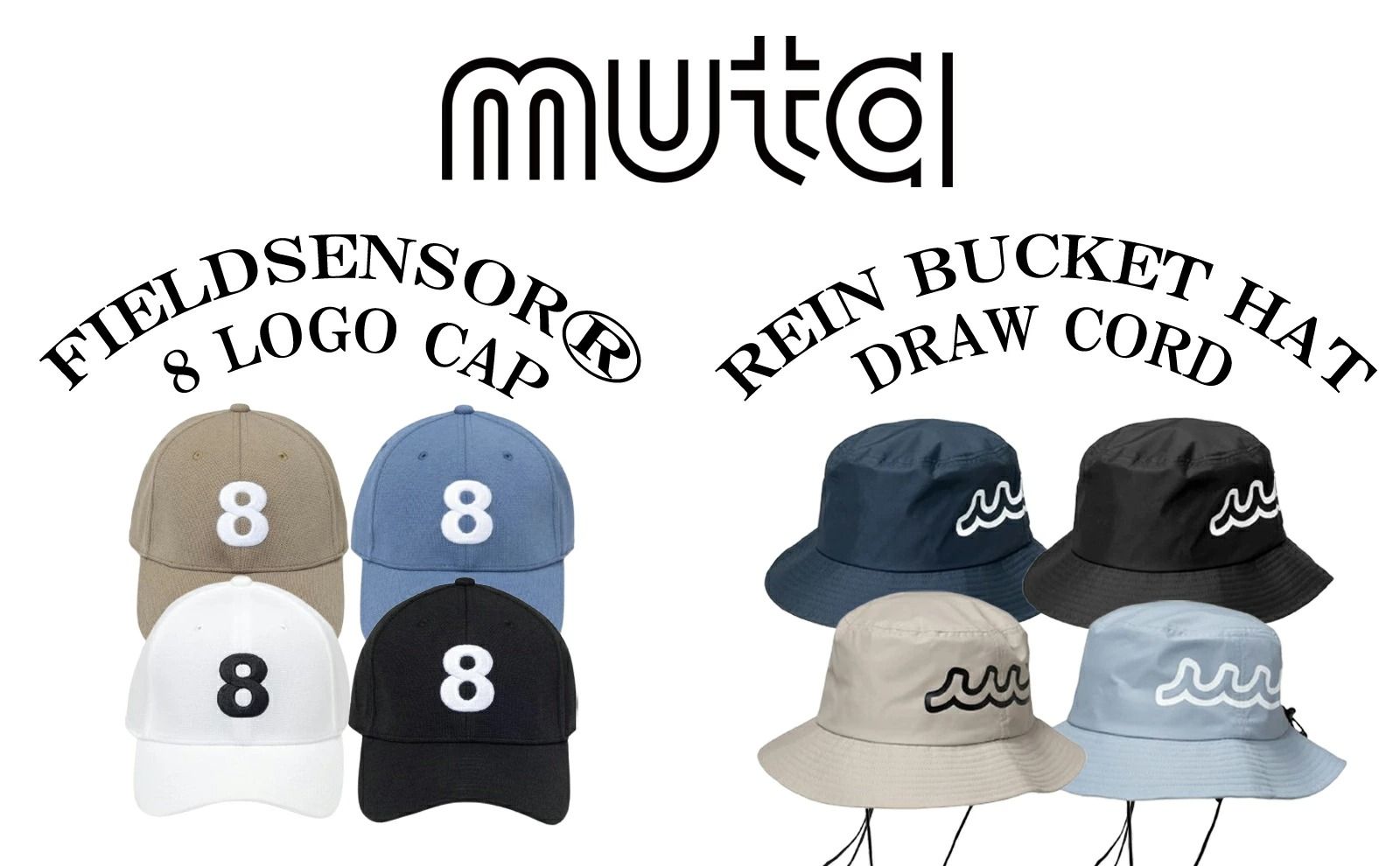 【muta】 2026SS新作キャップ 好評販売中！
