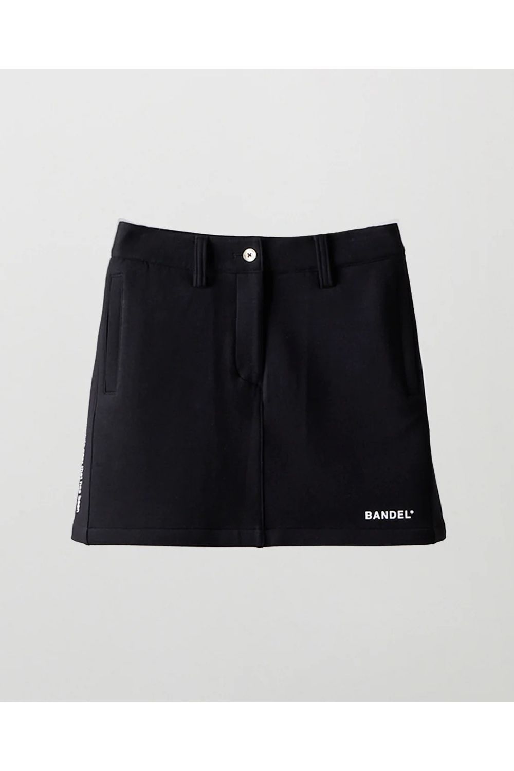 【25AW】【レディース】 SWITCHED FABRIC SKIRT / ボンディング素材 ハイブリッドスカート (ブラック)