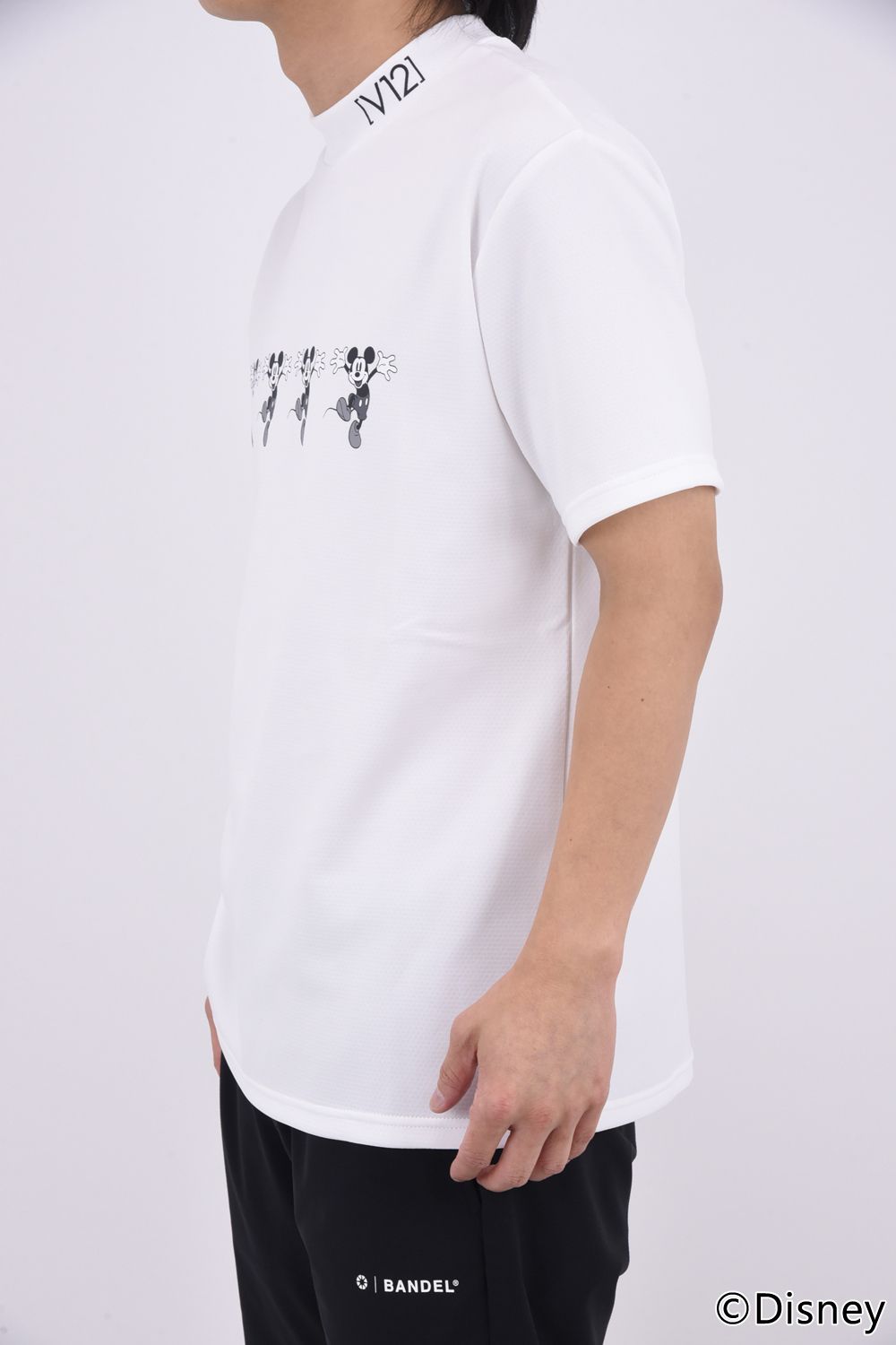 【26SS】 FUNNY MOCK / ディズニーコレクション モックネックTシャツ (ホワイト)