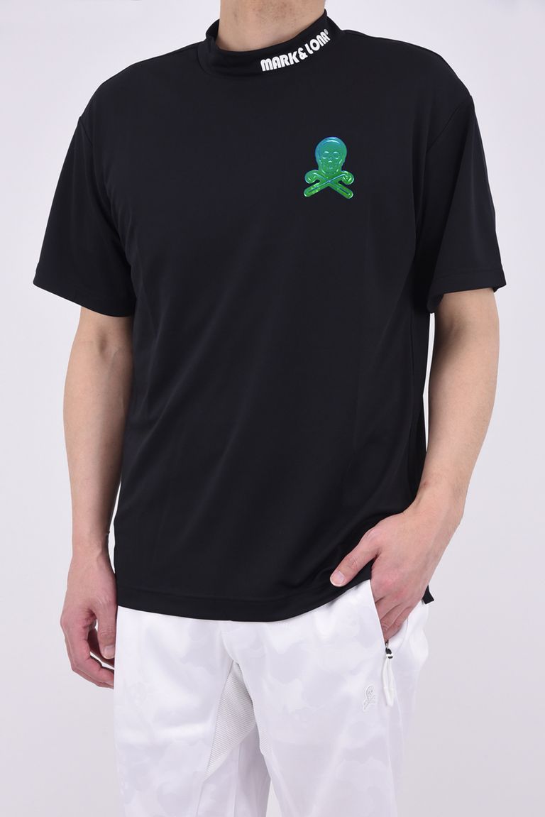 MARK&LONA - EWING MOCK NECK TEE / 軽量ダンボールニット素材  