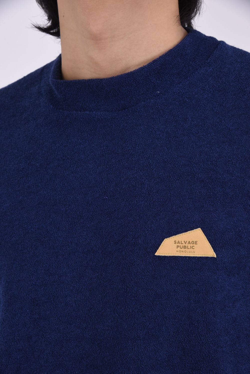 【26SS】 3.6PILE Mockneck SS / 3.6パイル モックネックTシャツ (ネイビー)