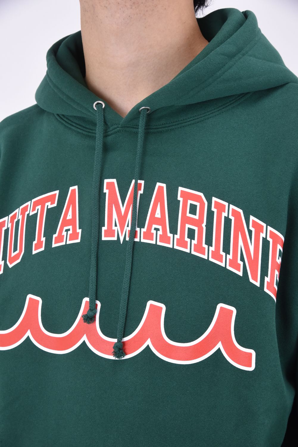 muta - ACANTHUS X MUTA MARINE COLLEGE LOGO HOODED SWEATSHIRT