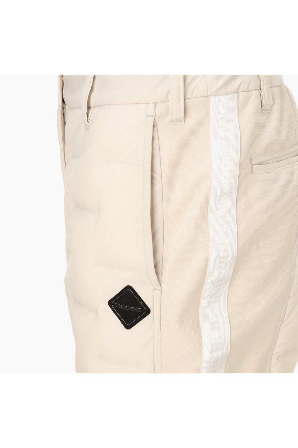 【25AW】【レディース】 WOMEN'S HYBRID DOWN PANTS / ストレッチタフタ ダイヤモンドロゴ ハイブリッドダウンパンツ (ベージュ)