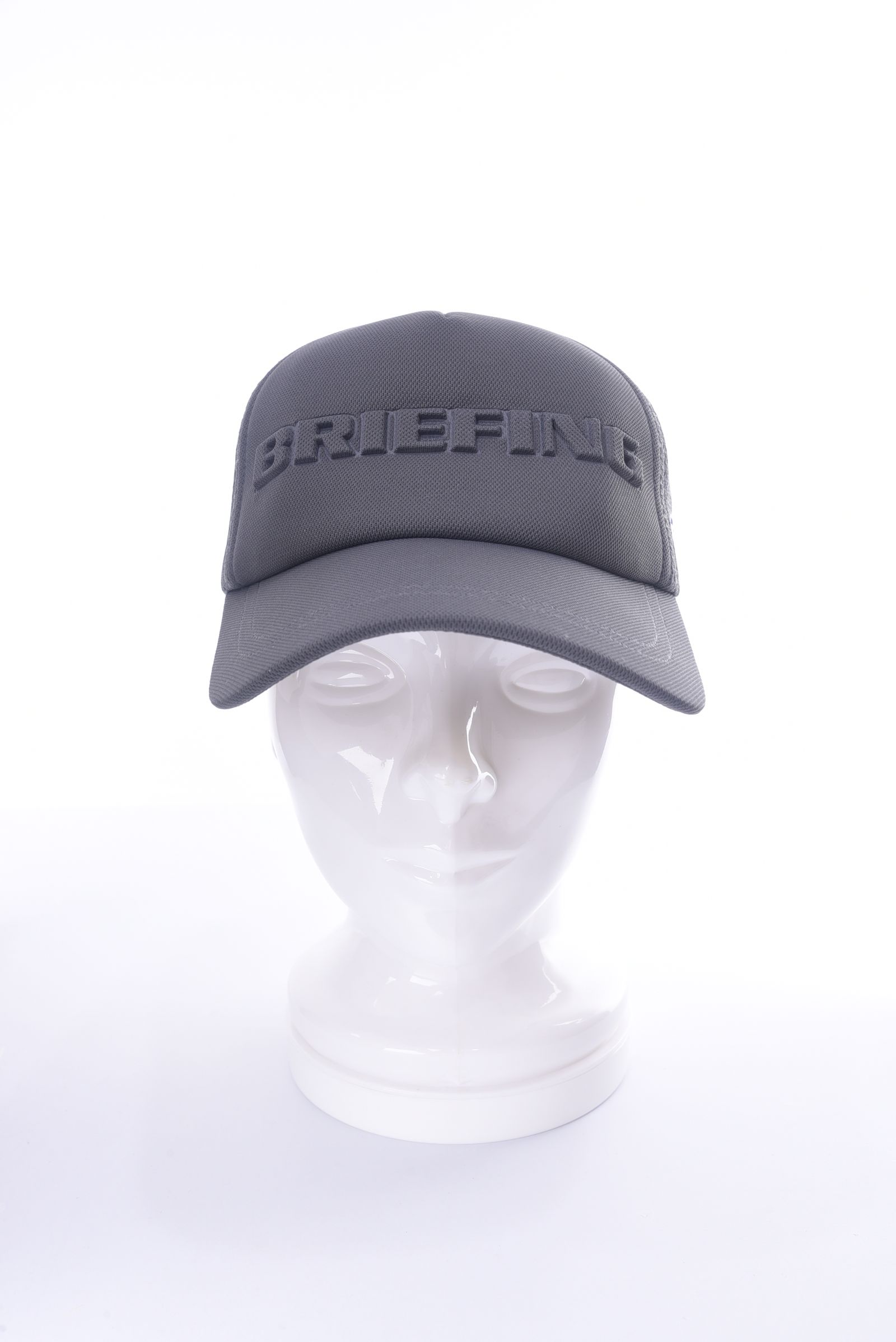 MENS 3D LOGO MESH CAP / 3Dロゴ ベーシック メッシュ グレー