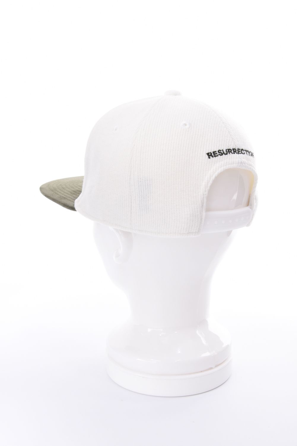 【26AW】 KNIT LIKE 2TONE CAP / ニットライク2トーンキャップ (フラット） (ホワイト/カーキ)