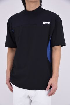 【26SS】 WIDE SHORT SLEEVE MOCKNECK / モックネックTシャツ (ブラック)