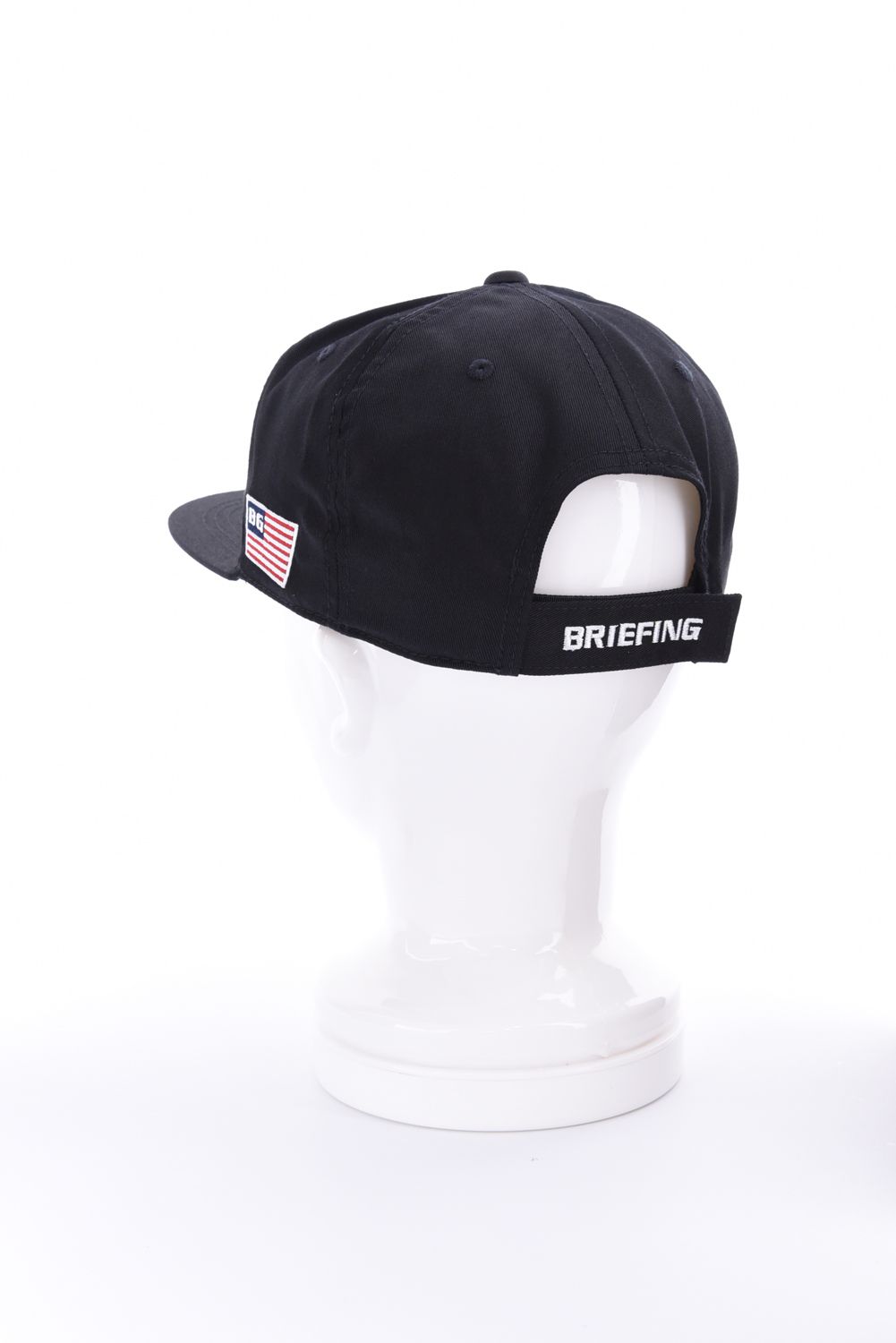 【26AW】 MEN’S BOX LOGO FLAT VISOR CAP / ボックスロゴ刺繍 フラットキャップ (ブラック)