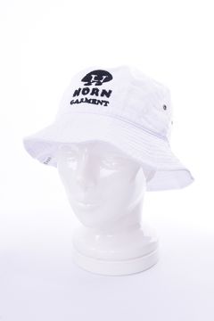【25SS】 WAVE'N SUN BUCKET HAT / パイル風ロゴ刺繍 バケットハット (ホワイト)