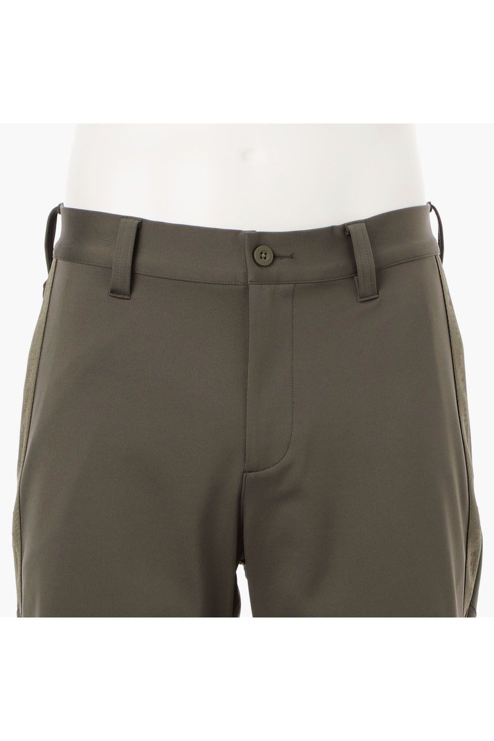【25SS】 MENS LOGO LINE SHORT PANTS / ロゴラインテープ ショート パンツ (ダークオリーブ)