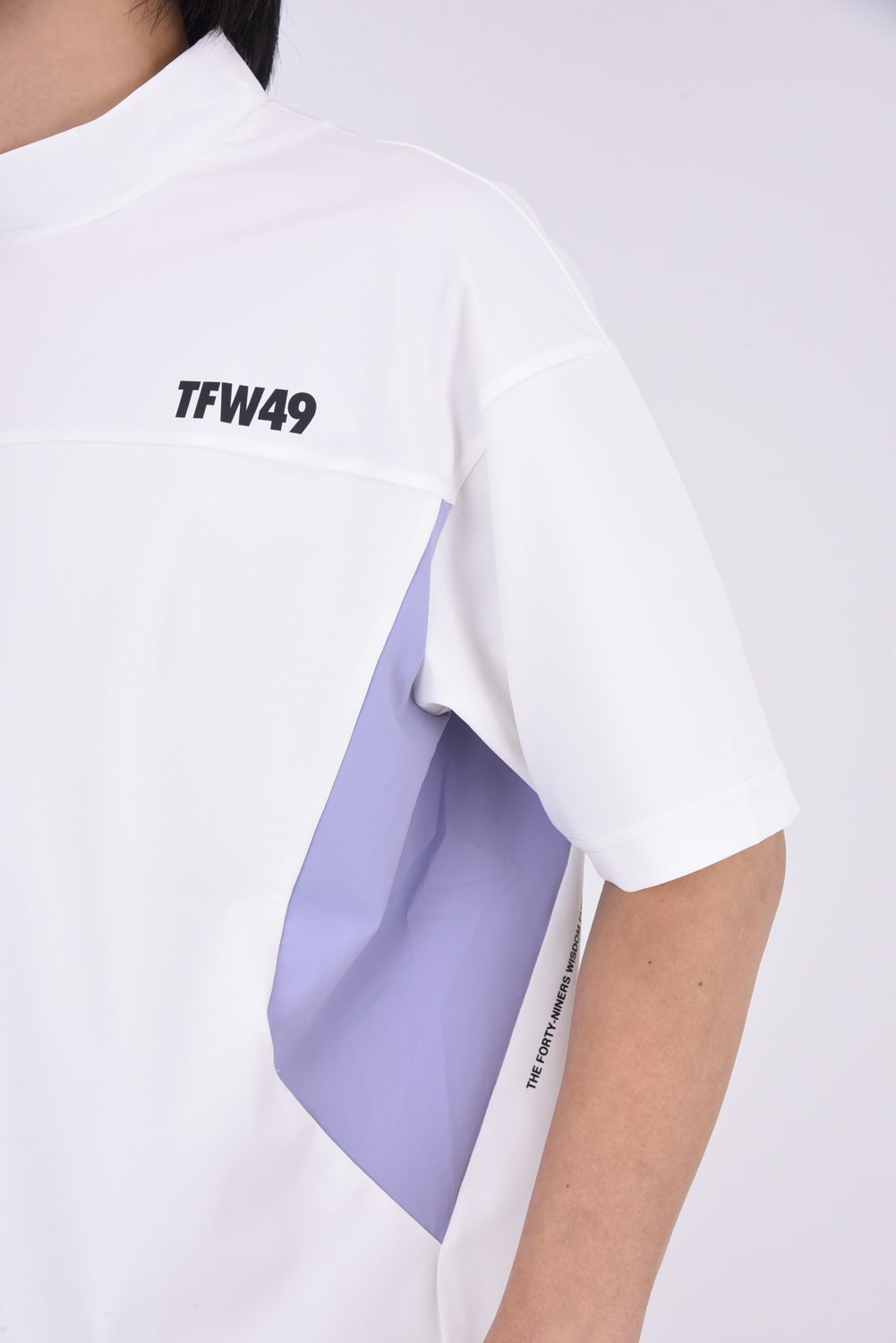 【26SS】 WIDE SHORT SLEEVE MOCKNECK / モックネックTシャツ (ホワイト)