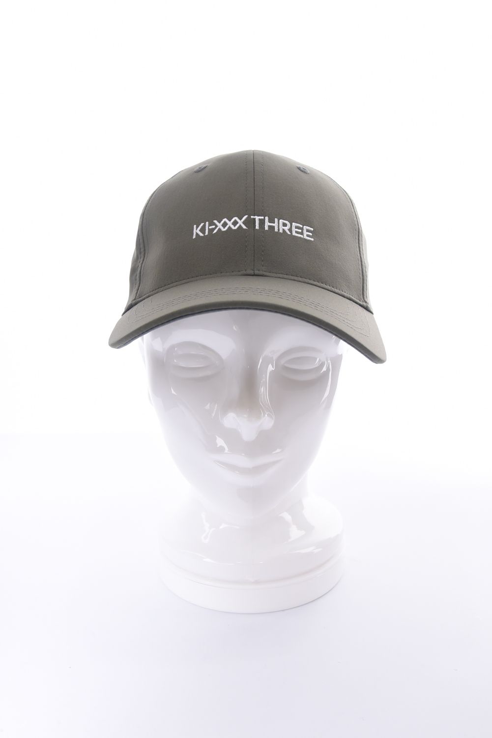 LOGO CAP / ロゴ刺繡 ベースボールキャップ (カーキ)