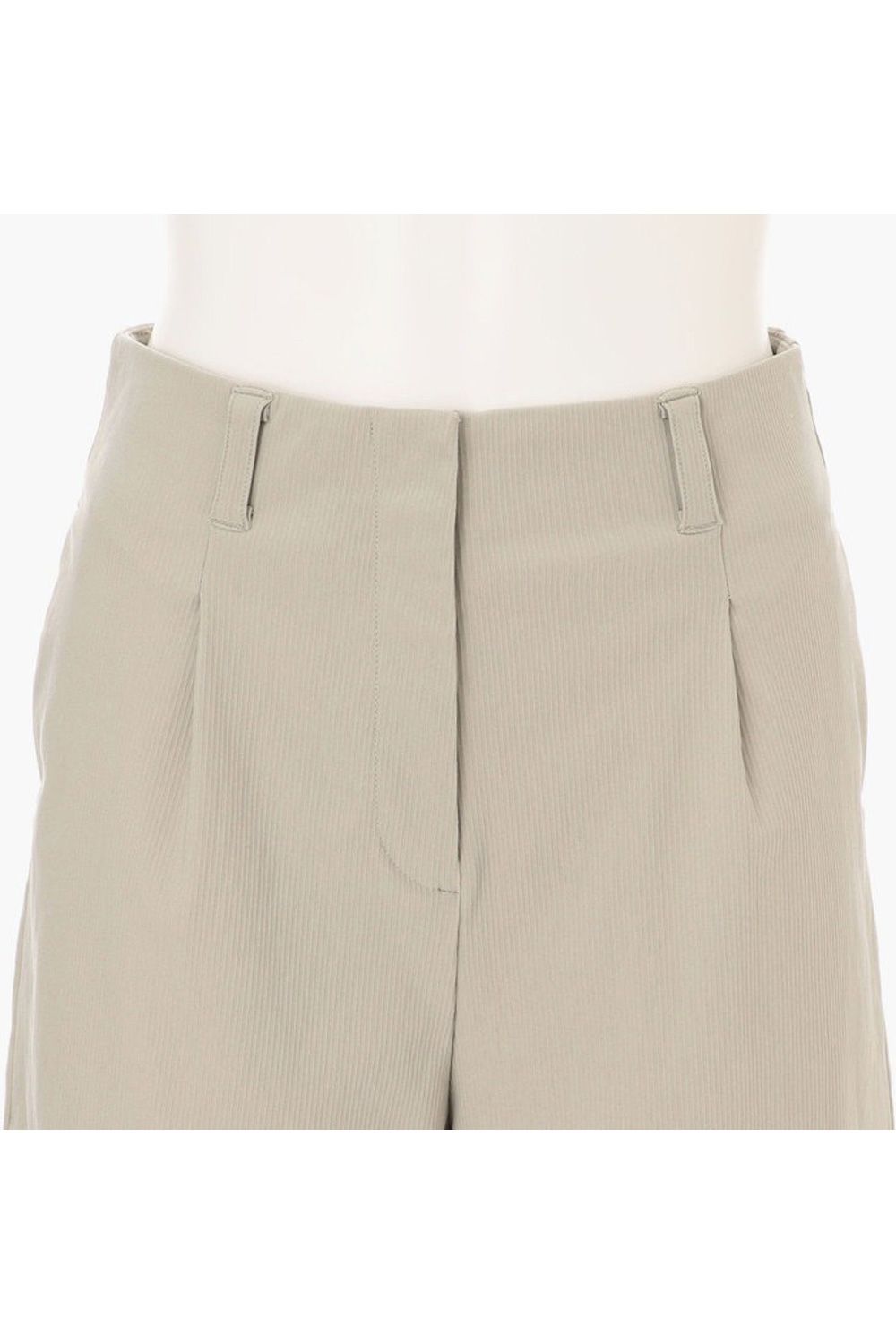 【25AW】【レディース】 WS CORDUROY SINGLE PLEATED SHORT PANTS / コーデュロイ タックプリーツ ショートパンツ (サンド)