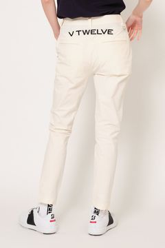 【レディース】 BACK LOGO PANTS / バックロゴ パンツ (ホワイト)