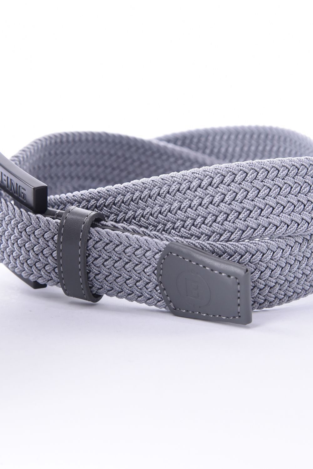 【26SS】 MS SQUARE BUCKLE MESH BELT / スクエアバックル メッシュベルト (グレー)