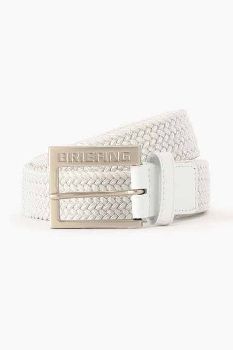 【26SS】 MS SQUARE BUCKLE MESH BELT / スクエアバックル メッシュベルト (ホワイト)