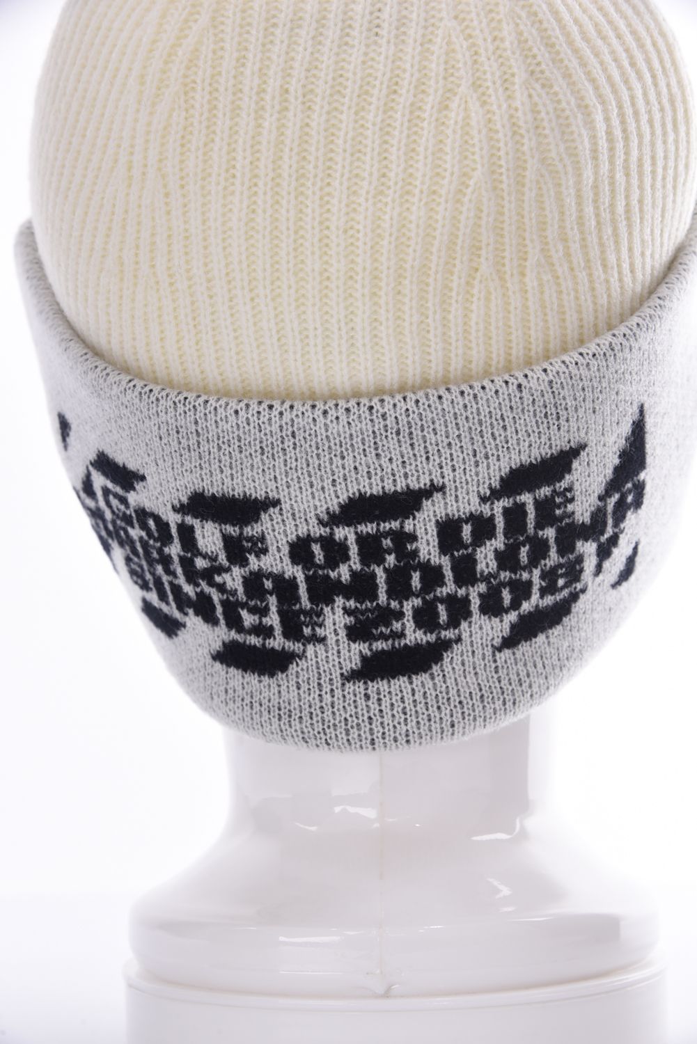 RUSTY BEANIE KNIT CAP / ウールアクリル ニット キャップ (アイボリー)