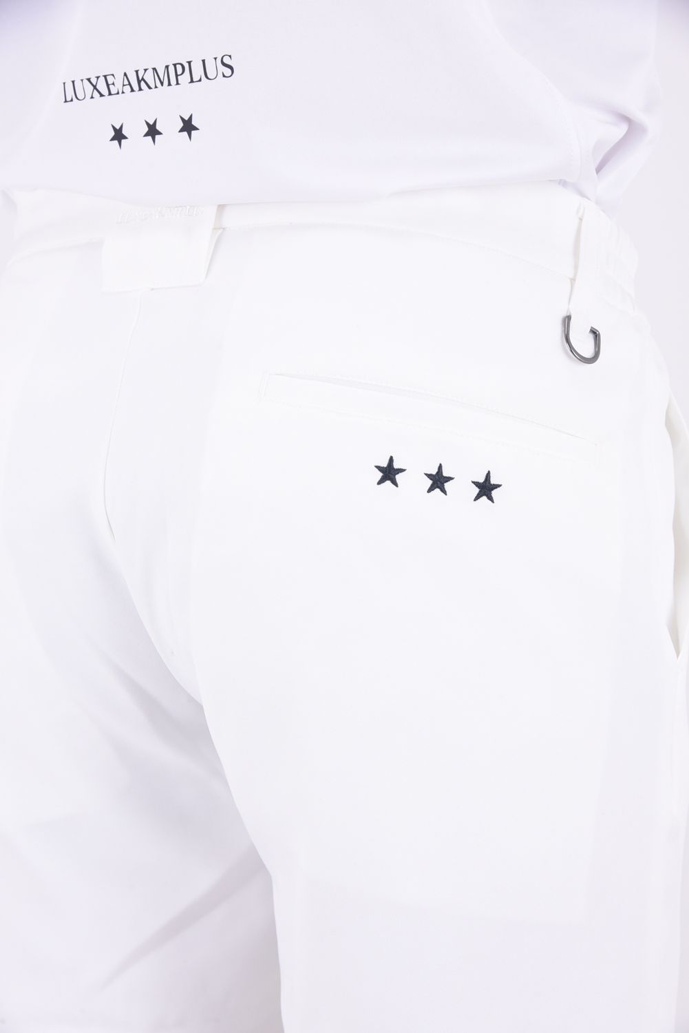 BASIC LOGO SHORT PANTS / ベーシック ロゴ ストレッチ ショートパンツ (ホワイト)
