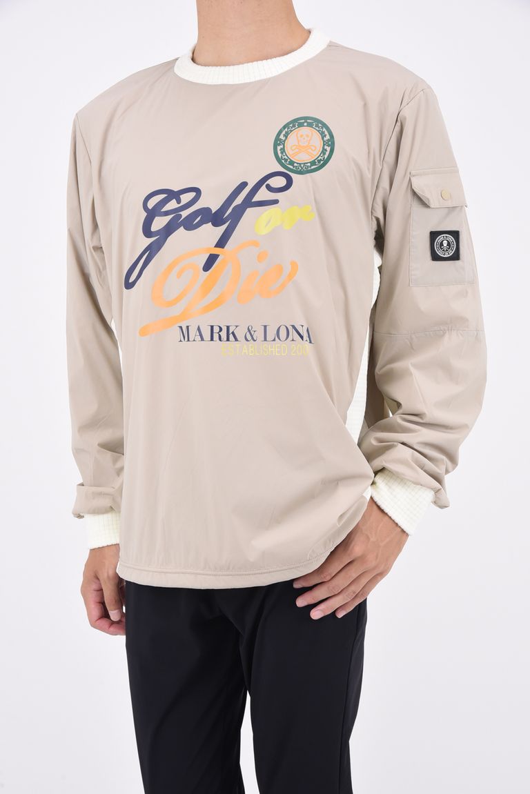 MARK&LONA - G.O.D HYBRID WIND SHELL TOP / 筆記体ロゴ スニード  