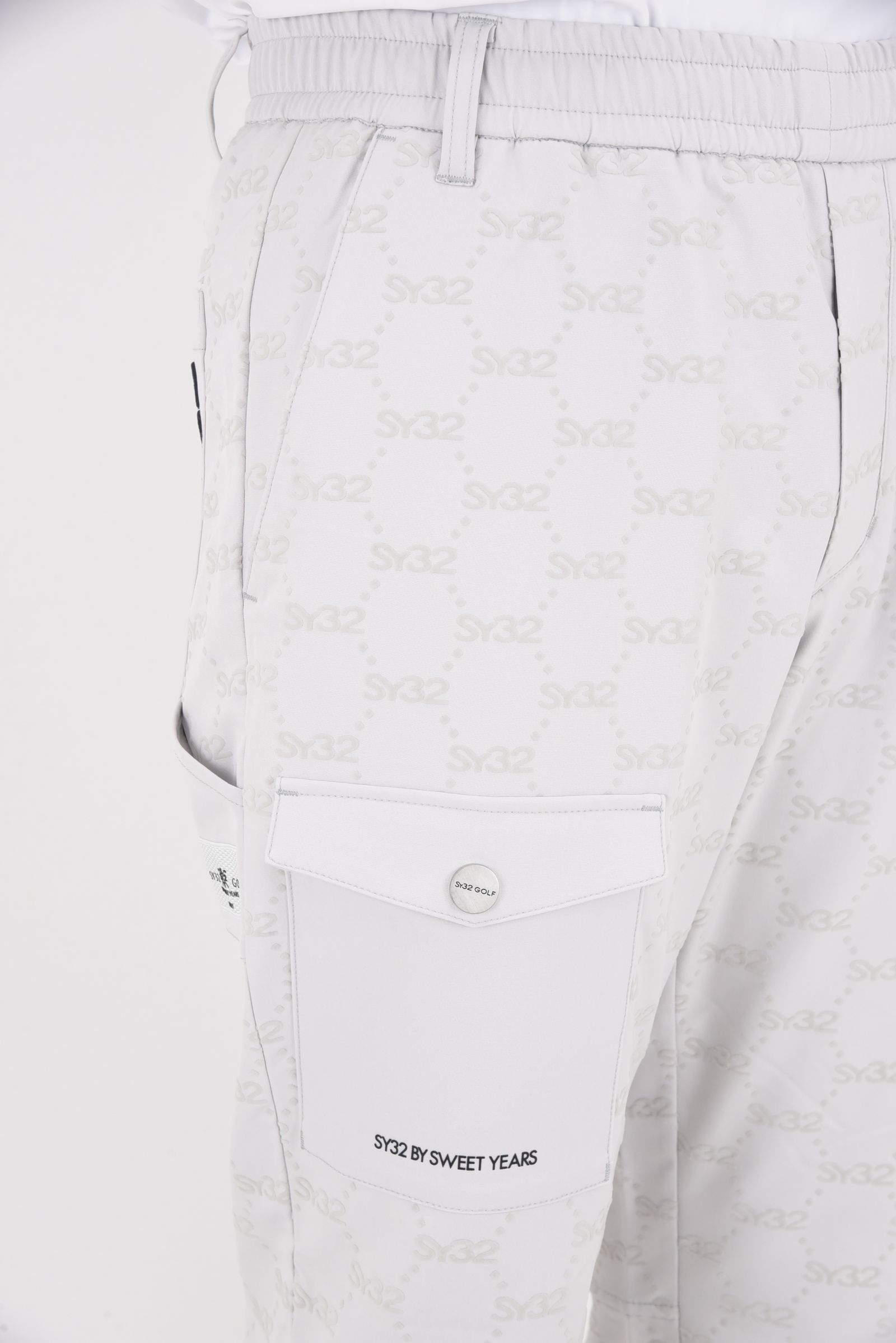 【25AW】 FLOCKY STRETCH LONG PANTS / フロッキーストレッチ ロングパンツ (ライトグレー)