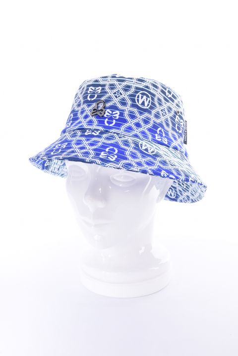 【26SS】 DOMINANT BUCKET HAT / ジオメトリックパターン総柄 バケットハット (ブルー)